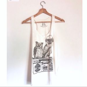 Boombox Owl Tank 🦉🎧
